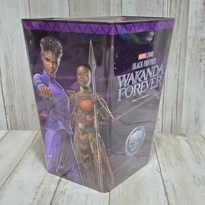 Marvel Black Panther Wakanda Forever Popcorn Tin Cinemark Exclusive Embossed MCU